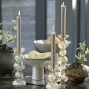 Light en Living Kaarsenhouder ITINGA Ø9,5x15,5 cm Glas Bubbel Amber – Light & Living Clearance