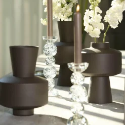 Light en Living Kaarsenhouder Ø9,5x34 cm ITINGA glas bubbel helder Sale