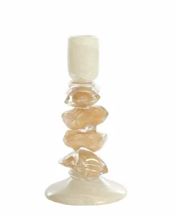 Light en Living Kandelaar Ø11,5X23 cm ESTINA creme+bruin