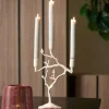 Light en Living Kandelaar 3L 26x11x42 cm JARDIA creme Outlet