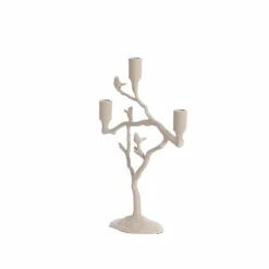 Light en Living Kandelaar 3L 26x11x42 cm JARDIA creme Outlet