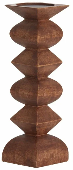 Light en Living Kandelaar Ø10,5x33,5 cm ALVERCA hout roodbruin Online