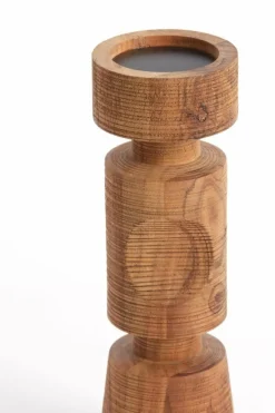 Light en Living Kandelaar EXUMAS hout bruin - 2 maten Clearance