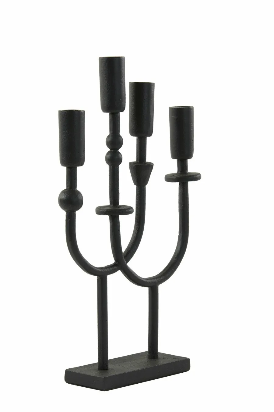 Light en Living Kandelaar 4L 23x6x39 cm NIMARI mat zwart New
