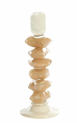 Light en Living Kandelaar Ø11,5X29,5 cm ESTINA creme+bruin New