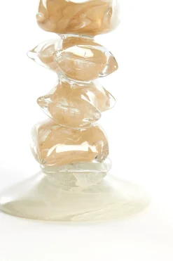 Light en Living Kandelaar Ø11,5X29,5 cm ESTINA creme+bruin New