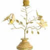 Light en Living Kandelaar 35,5x18x37,5 cm BUTTERFLY lichtroze+lichtgoud New