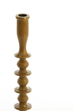 Light en Living Kandelaar Ø10x42,5 cm MERAKO glanzend okergeel goud Clearance