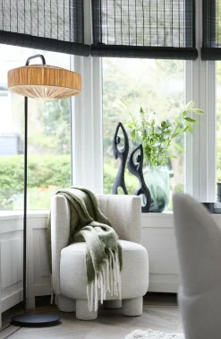 Light en Living Kap 43-43-20 cm BILJANA raffia naturel Outlet