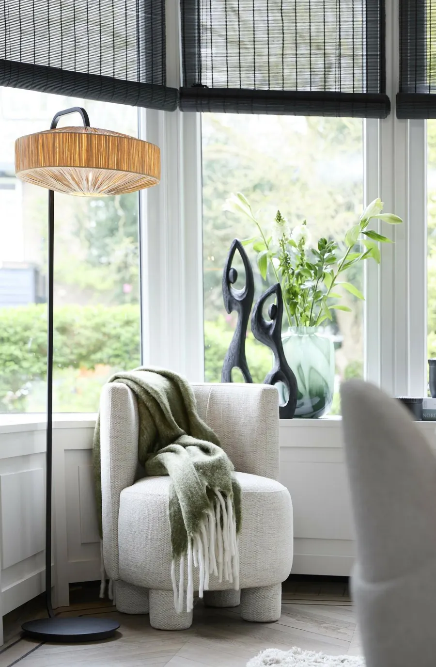 Light en Living Kap 43-43-20 cm BILJANA raffia naturel Outlet