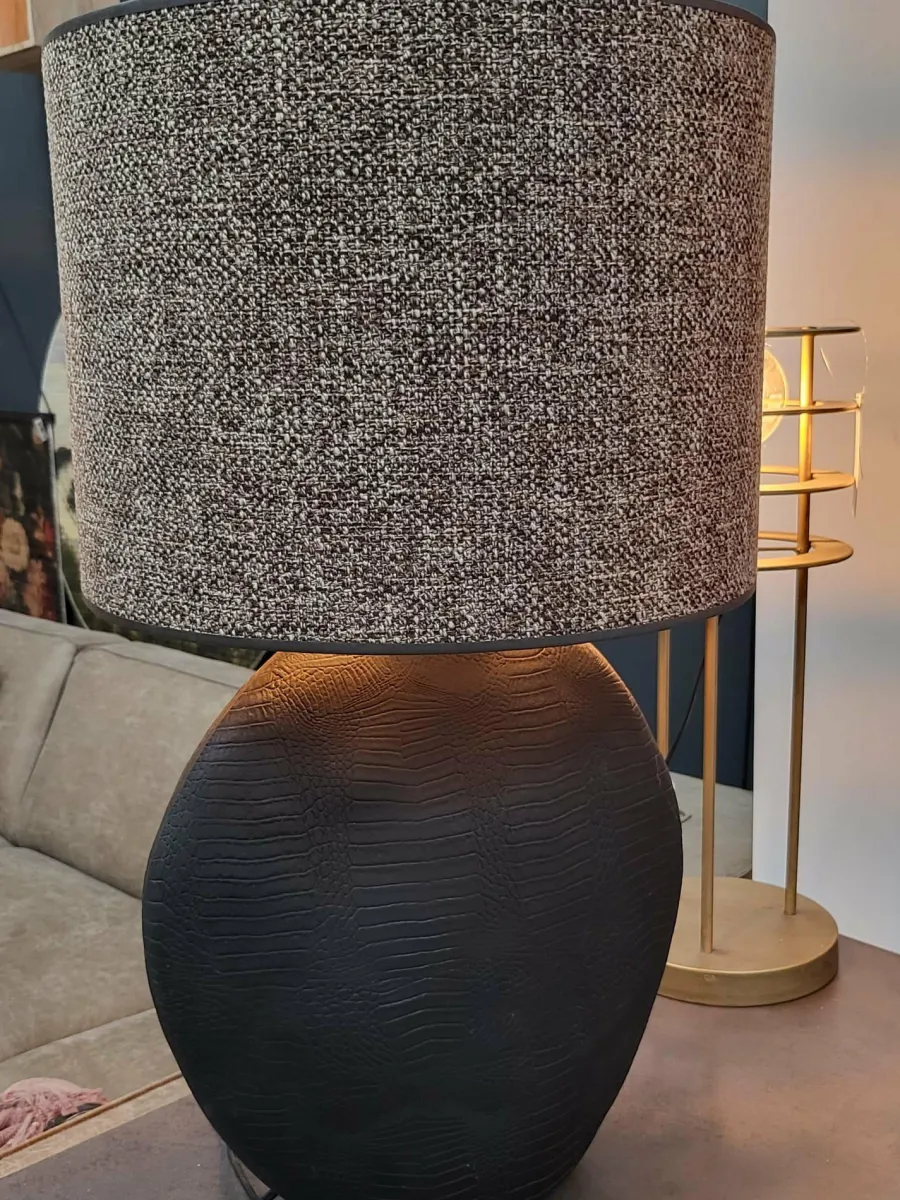 Light en Living Kap cilinder SAVERNA donker bruin - diverse afmetingen Hot