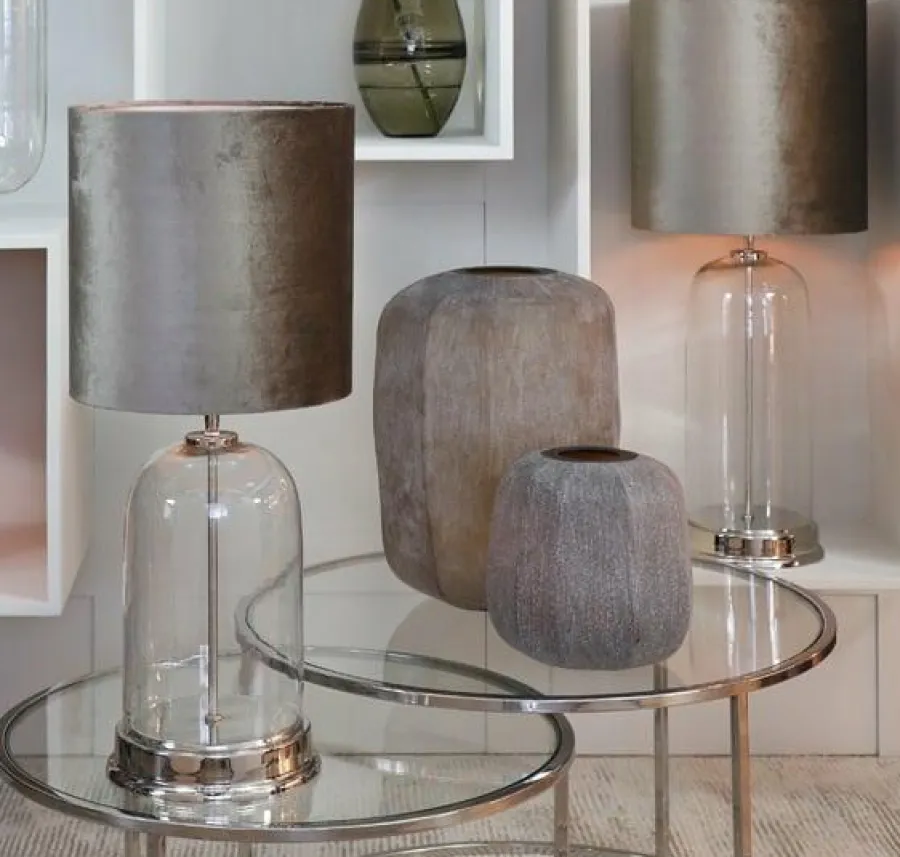 Light en Living Kap cilinder ZINC taupe Ø 40 cm Sale
