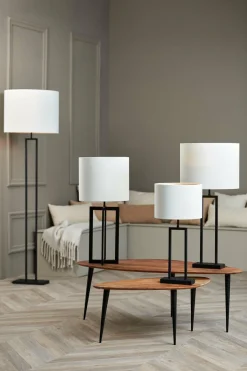 Light en Living Kap cilinder 25-25-18 cm VELOURS off white Best