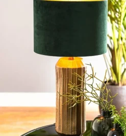 Light en Living Kap cilinder VELOURS dutch green - Diverse maten Discount