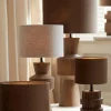 Light en Living Kap cilinder 40x40x30 cm VELOURS chocolade bruin Sale