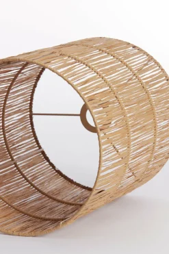 Light en Living Kap cilinder 30-30-40 cm LANZANO raffia naturel Outlet