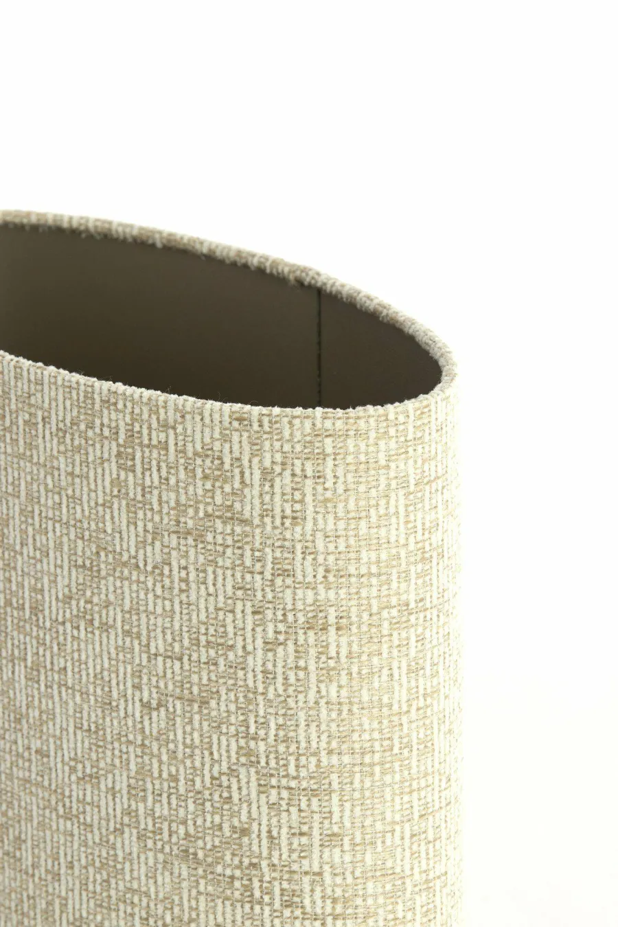 Light en Living Kap ovaal recht smal hoog 38-17,5-28 cm RIF zand New