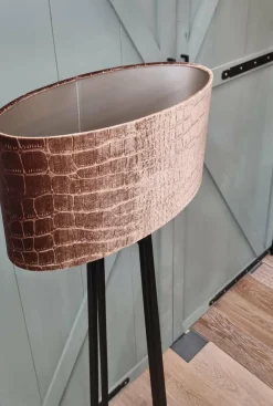Light en Living Kap ovaal recht smal 45-21-22 cm PRAYA bruin Online