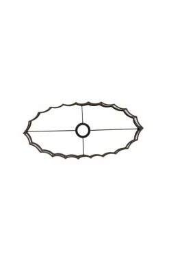 Light en Living Kap ovaal recht smal 45-21-22 cm DISLI linnen bruin Outlet