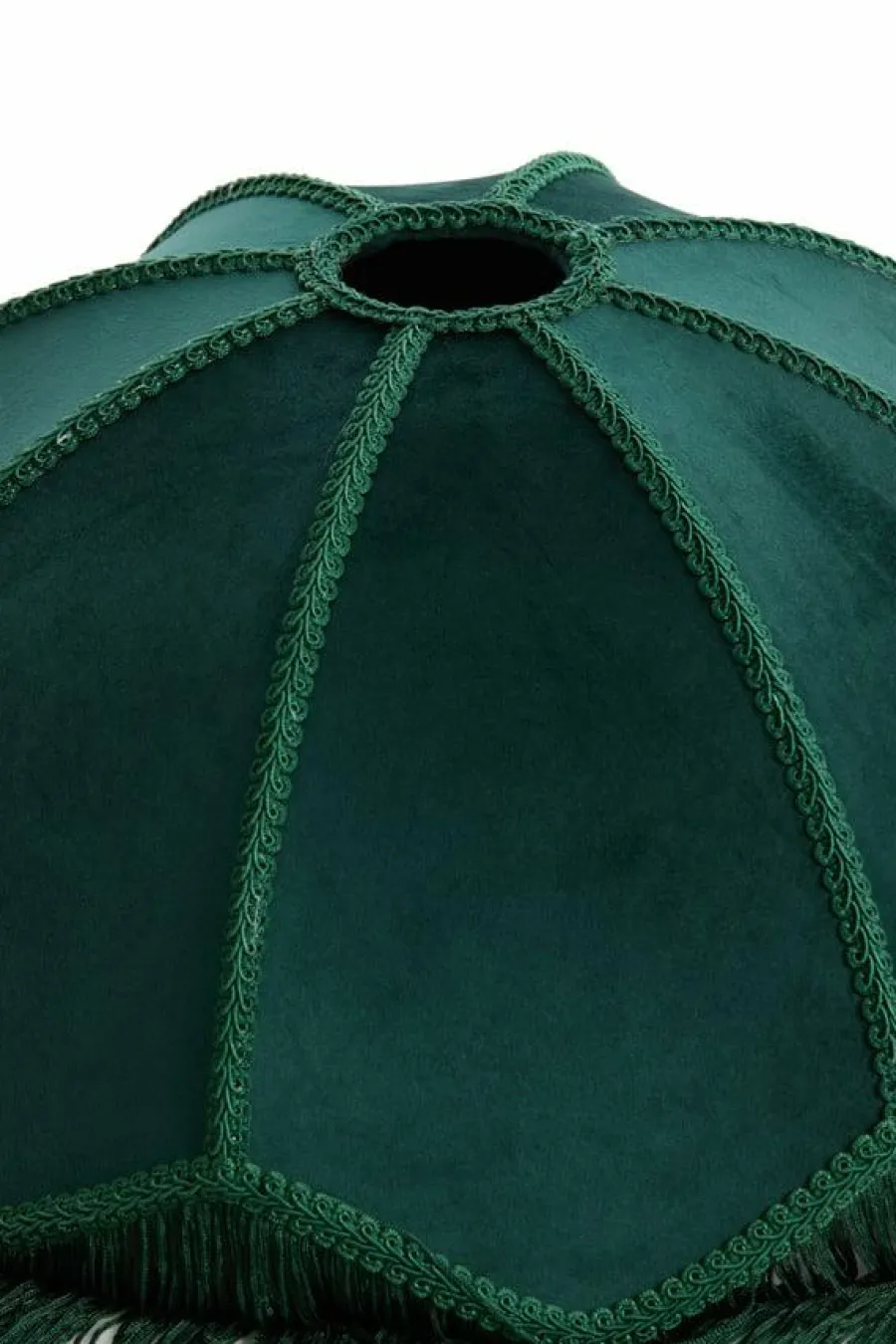 Light en Living Kap Ø35x26 cm MALACIA velvet groen Outlet
