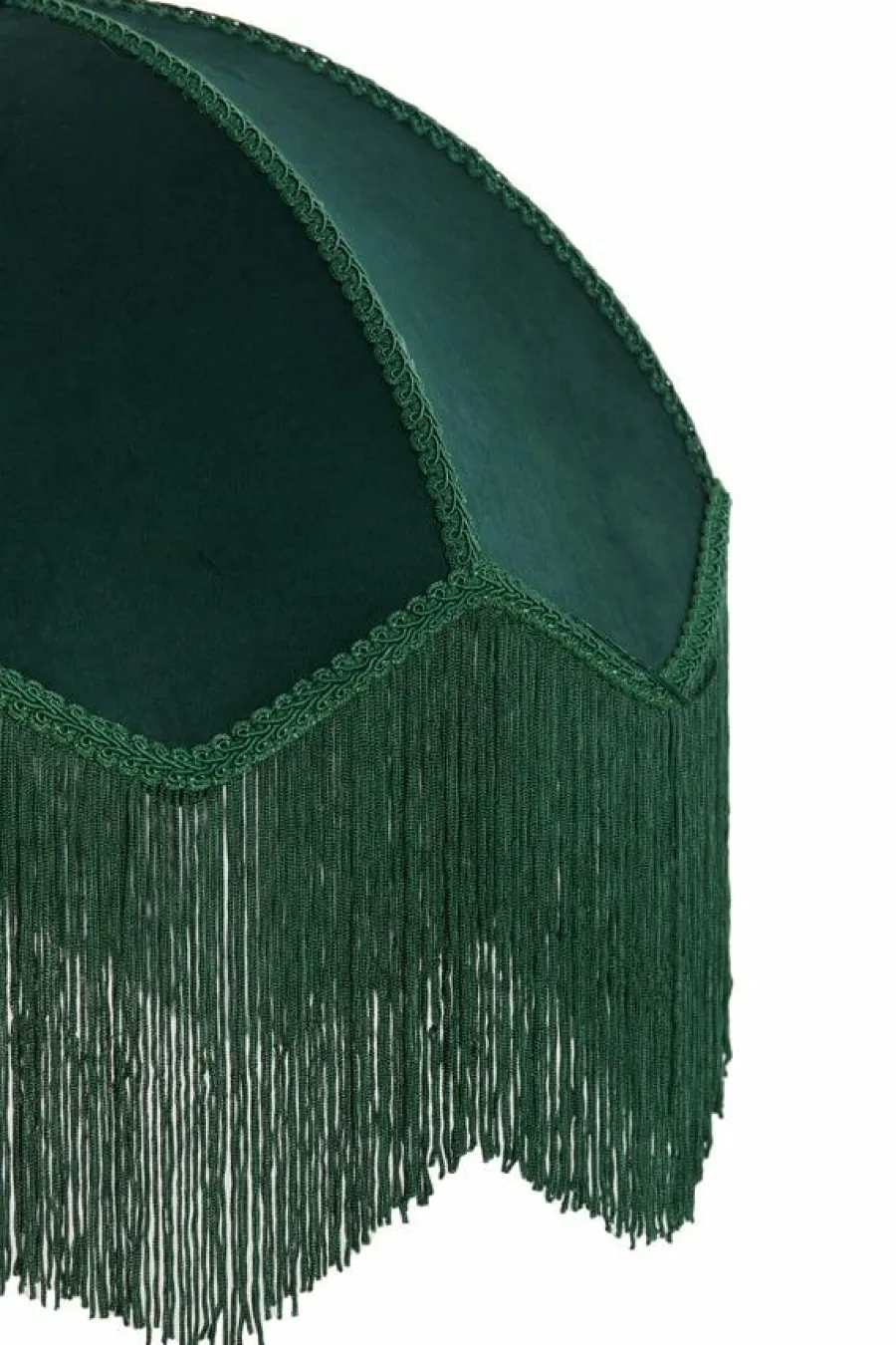 Light en Living Kap Ø35x26 cm MALACIA velvet groen Outlet