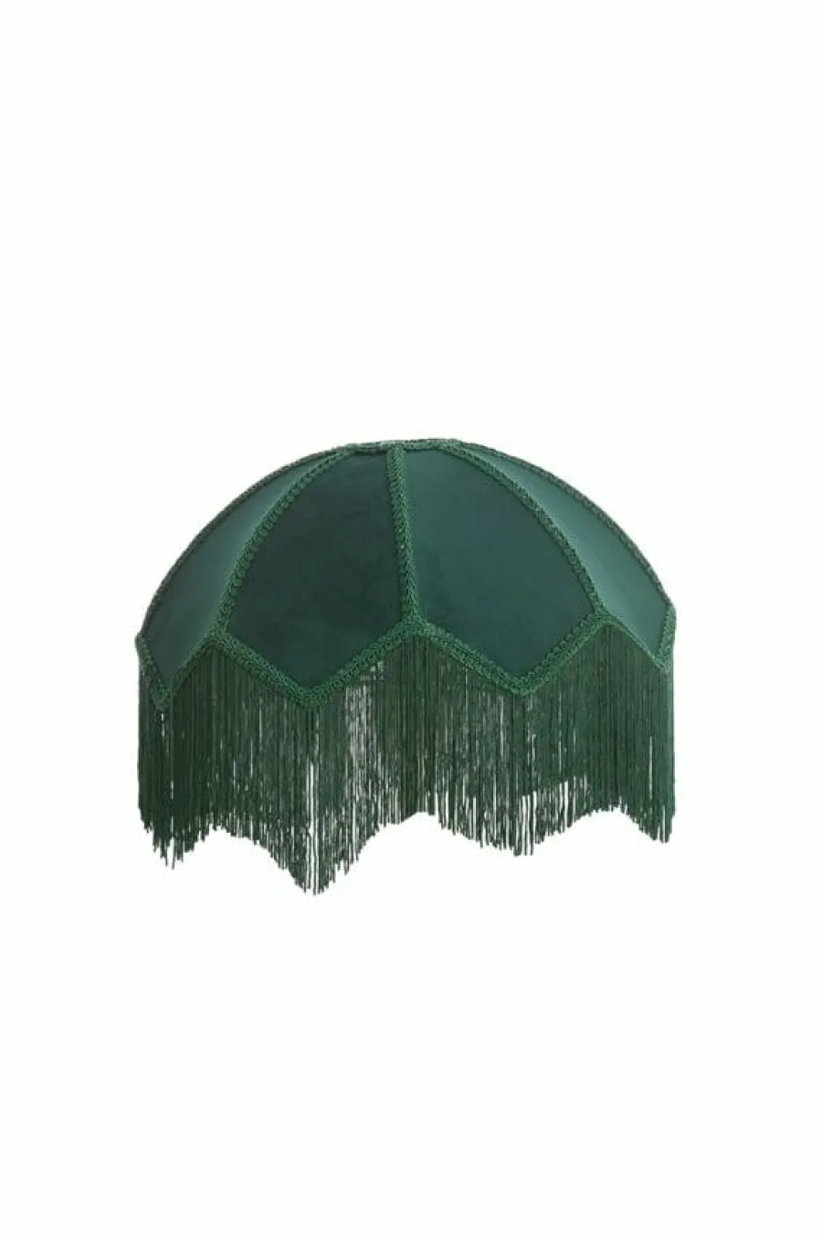 Light en Living Kap Ø35x26 cm MALACIA velvet groen Outlet