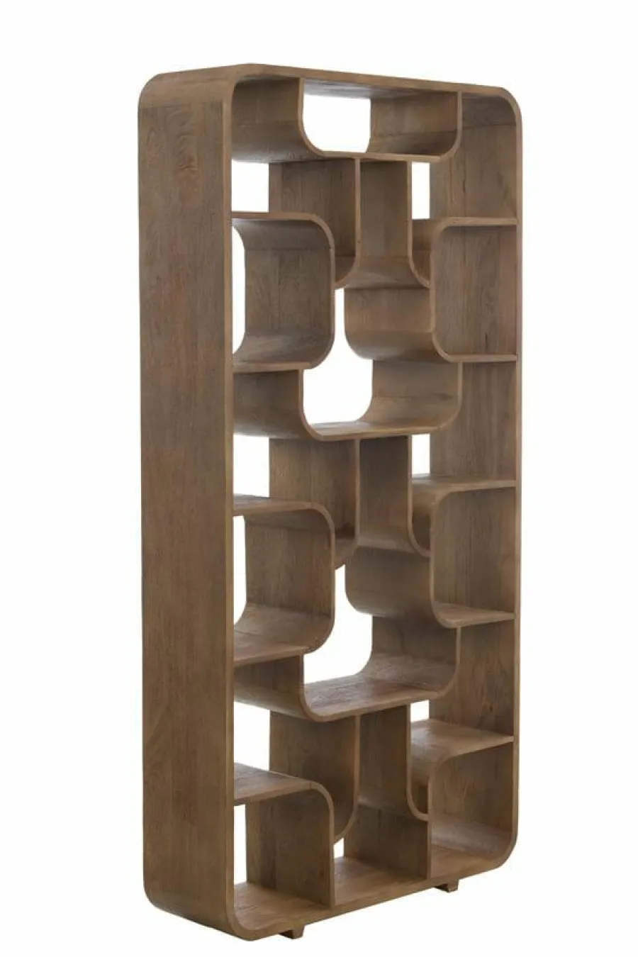Light en Living Kast open 100x30x200 cm LABARE grijs-donker bruin Hot