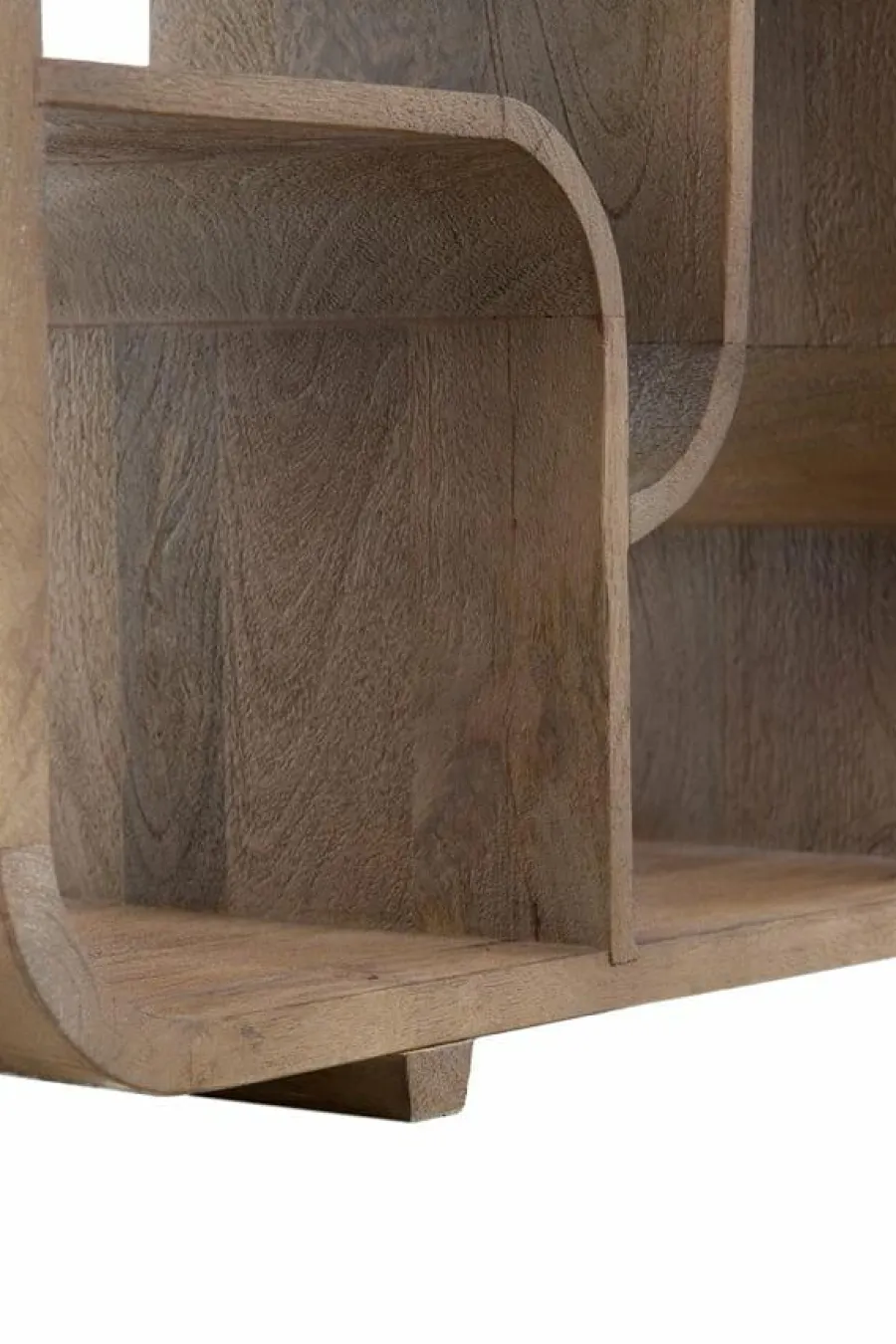 Light en Living Kast open 100x30x200 cm LABARE grijs-donker bruin Hot