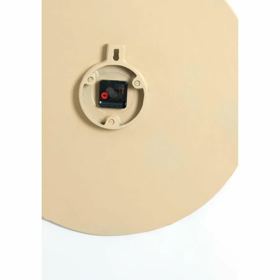 Light en Living Klok Ø59 cm LICOLA mat zand+licht bruin gespikkeld New