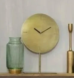 Light en Living Klok op voet Ø30x45 cm WAIWO antiek brons Best