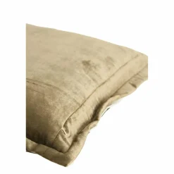 Light en Living Kussen 45x45 cm BAXLEY velvet groen+linnen naturel New