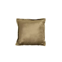 Light en Living Kussen 45x45 cm BAXLEY velvet groen+linnen naturel New