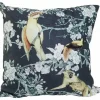 Light en Living Kussen 45x45 cm DAINTREE print zwart-groen Clearance