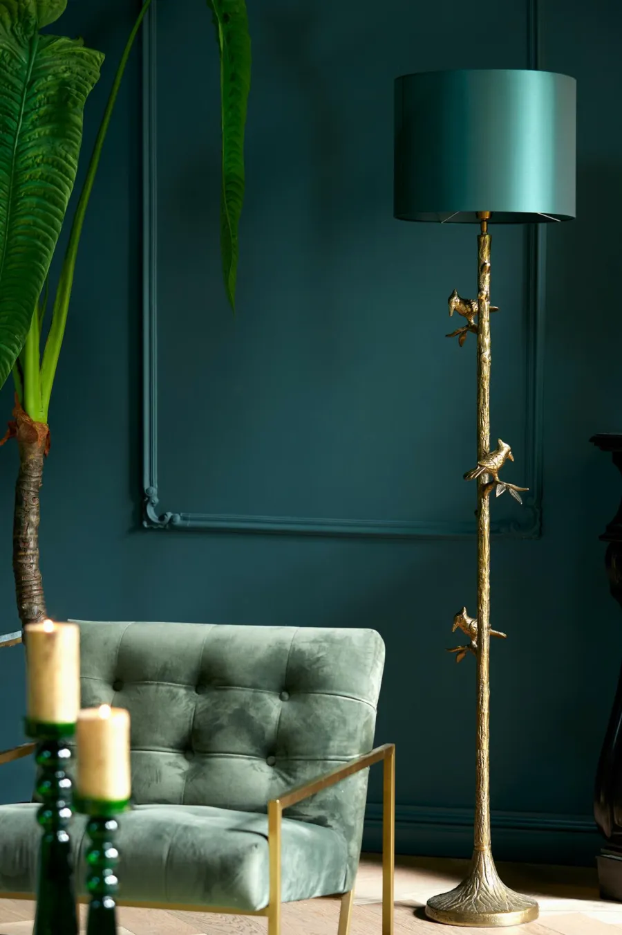 Light en Living Lampenkap rond 30x30x21 cm IMANI groen Outlet