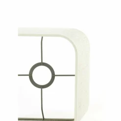 Light en Living Lampenkap vierkant rond hoog 30-30-35 cm BRESKA parel wit Best