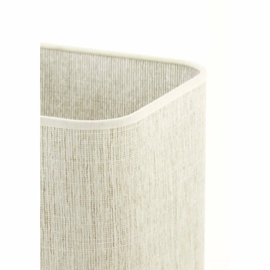 Light en Living Lampenkap vierkant rond hoog 20-20-26 cm BRESKA parel wit