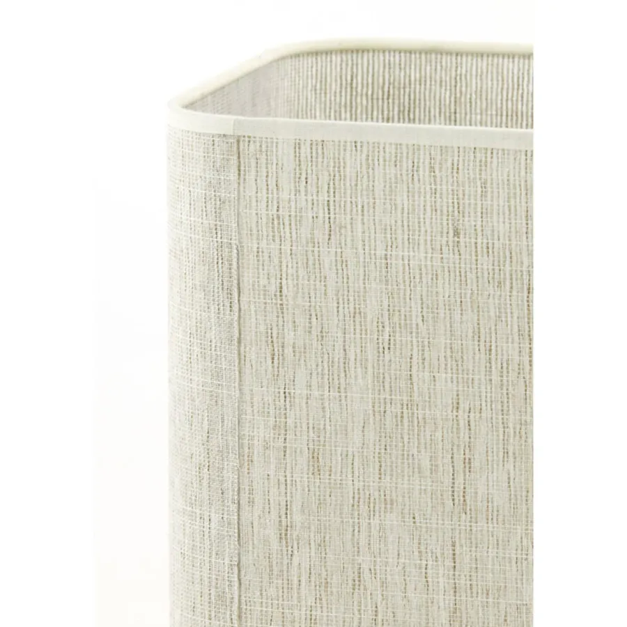 Light en Living Lampenkap vierkant rond hoog 20-20-26 cm BRESKA parel wit