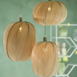 Light en Living Lampenkap Ø38X40 cm PALMADO Bamboe Natural Best