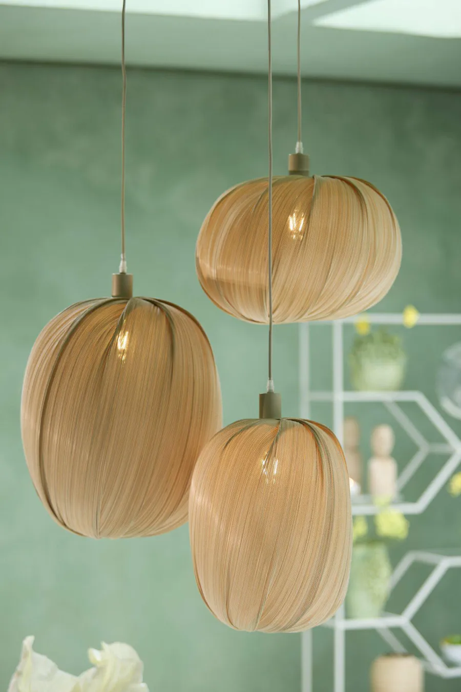 Light en Living Lampenkap Ø38X40 cm PALMADO Bamboe Natural Best