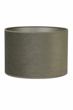 Light en Living Lampenkap cilinder VANDY olive 30-30-21 cm Discount