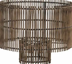 Light en Living Lampenkap RODGER bamboo Bruin Ø30x25 cm Discount