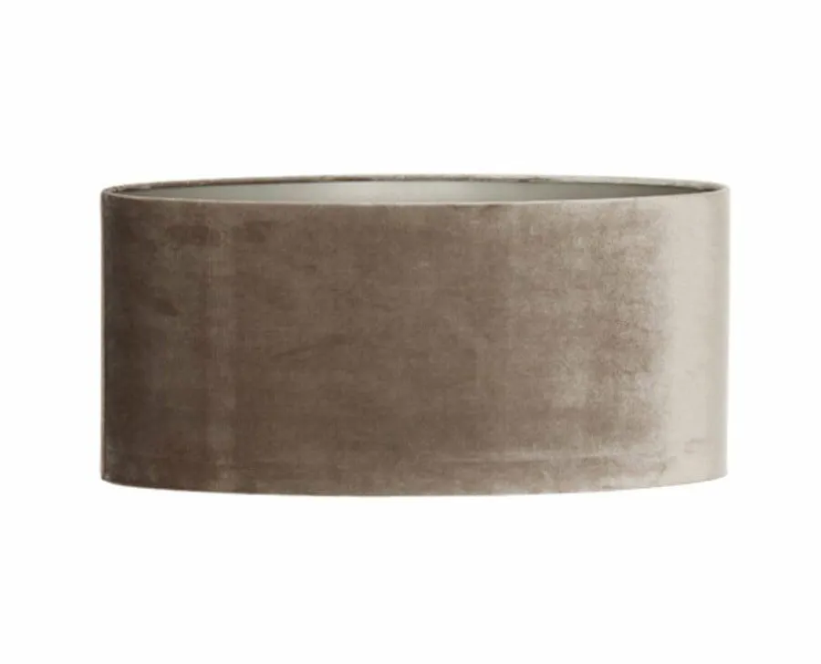 Light en Living Lampenkap ovaal recht smal 45-21-22 cm PALATA taupe Outlet