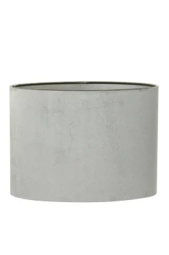 Light en Living Lampenkap ovaal recht smal ZINC taupe - diverse afmetingen New