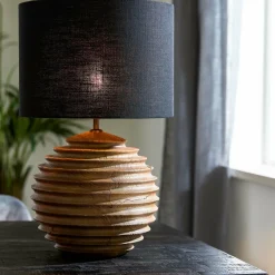 Light en Living Lampenkap cilinder 30-30-21 cm LIVIGNO zwart Discount