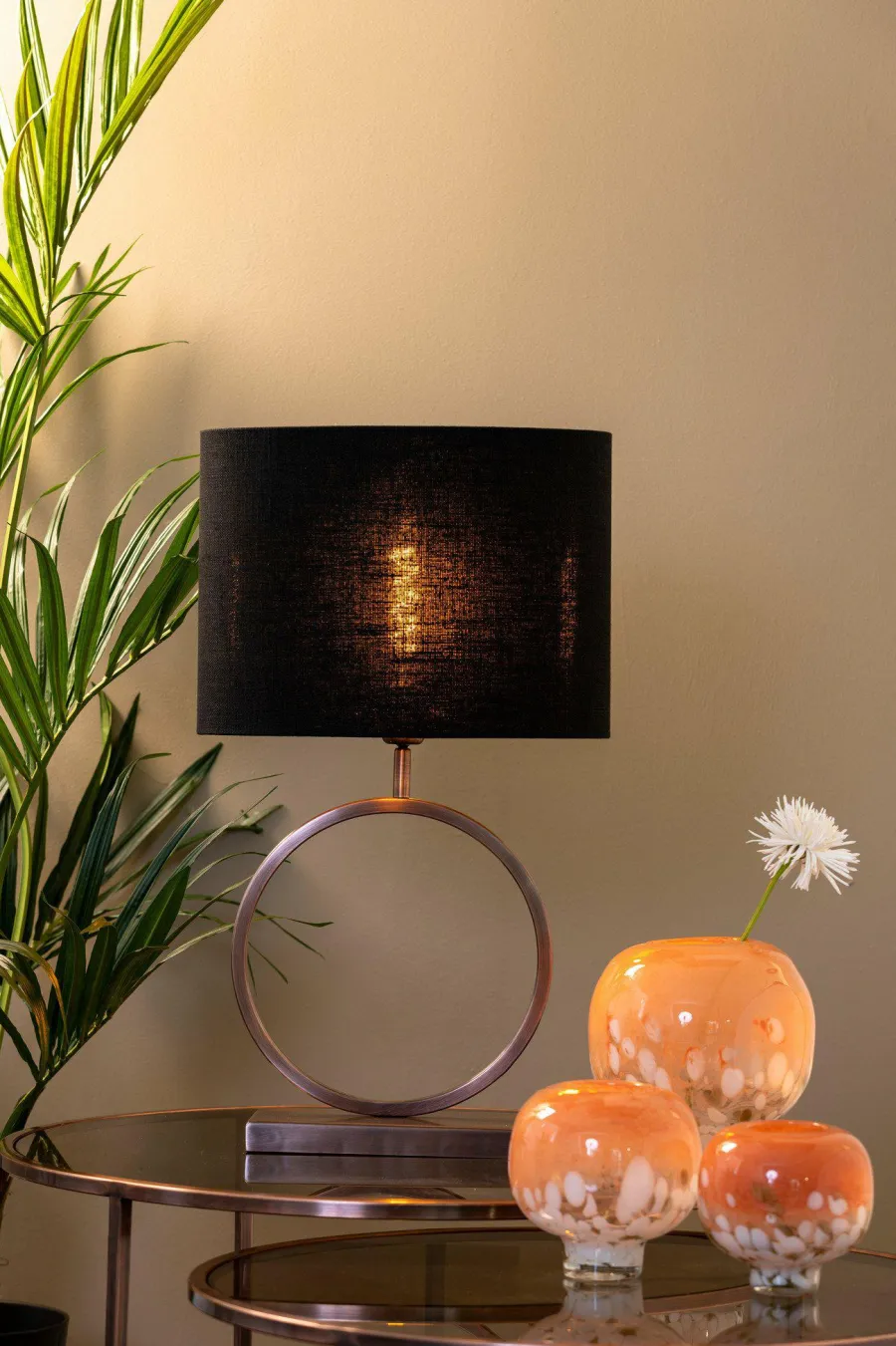 Light en Living Lampenkap ovaal recht Livigno zwart - diverse maten Clearance