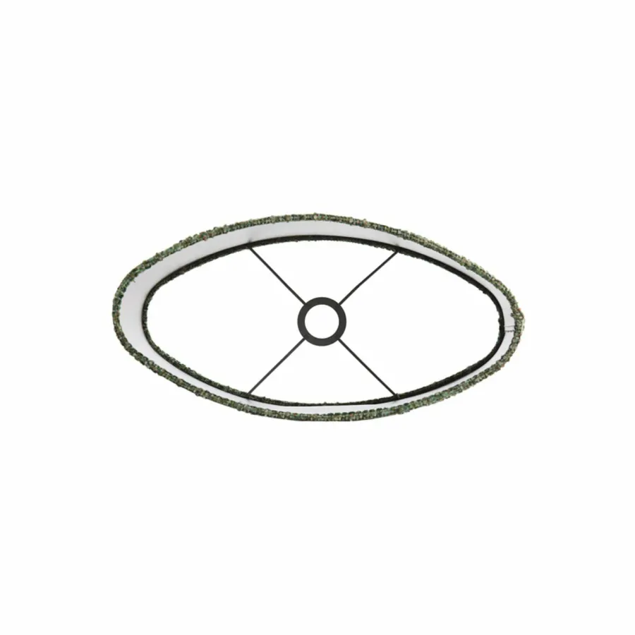 Light en Living Lampenkap ovaal recht smal 30-15-25 cm OSIRE groen Sale