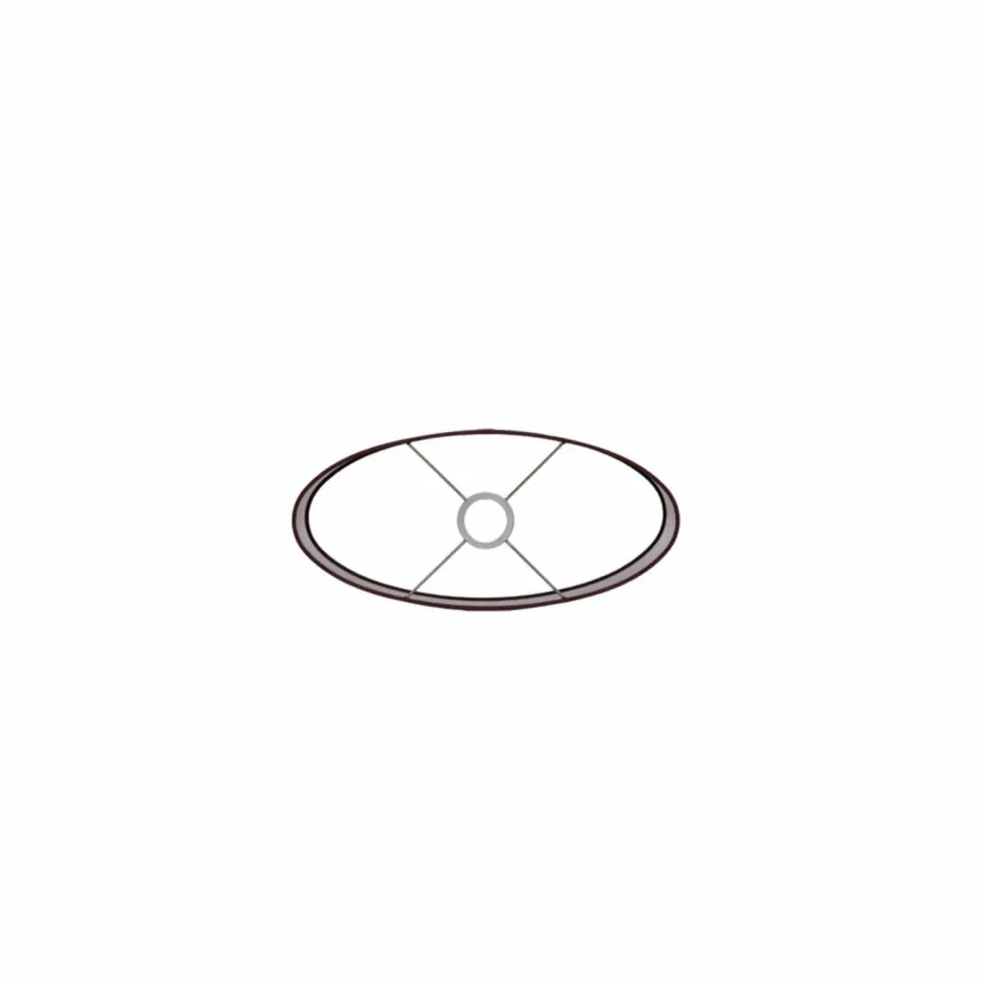 Light en Living Lampenkap ovaal recht 38x17,5x28 cm IMANI bordeaux Best
