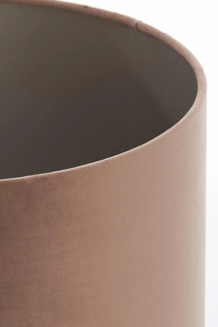 Light en Living Lampenkap cilinder 35-35-30 cm VELOURS chocolade bruin Best