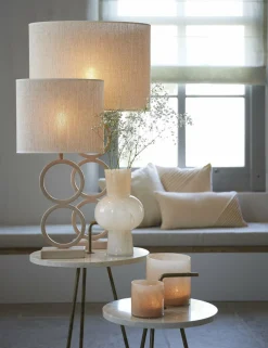 Light en Living Lampenkap ovaal BRESKA parel wit - Diverse maten Hot
