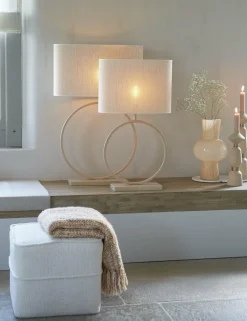 Light en Living Lampenkap ovaal BRESKA parel wit - Diverse maten Hot